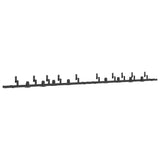 Sliding Door Hardware Kit 400 cm Steel Black 3295750