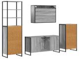Bathroom Furniture Set with Drawer Grey Sonoma Engineered Wood 3403049