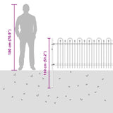 Spike Arch Fence DRONTEN Black 42030091