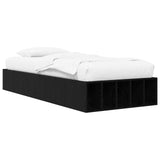 Bed Frame with Storage Black Oak 80 x 200 cm Engineered Wood 3429563