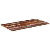 ZNTS Rectangular Table Top 60x120 cm 25-27 mm Solid Reclaimed Wood 286057