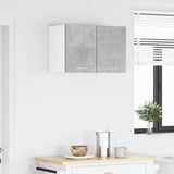Hanging Cabinet 2 pcs Concrete Grey and White 30 x 31 x 40 cm 884121