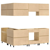 Cabinet with Shelf SKI 8 pcs Honey Brown Solid Pine Wood 3392649