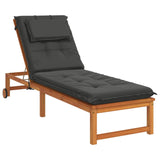 Sunlounger Cushion GEMERT 100% Polyester Anthracite 947526
