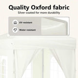 Folding Party Tent with Sidewalls Cream 2x2 m 93501