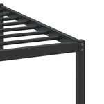 Bed Frame without Mattress Smoked Oak 107x203 cm Engineered Wood 4106739