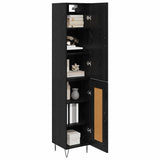 Highboard Black Oak 34.5 x 34 x 90 cm Engineered Wood 3402733