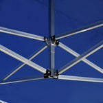 Professional Folding Party Tent with Walls Aluminium 4.5x3 m Blue 45497