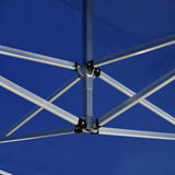 Professional Folding Party Tent with Walls Aluminium 4.5x3 m Blue 45497