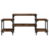 TV Cabinet Smoked Oak 117x35x52 cm Engineered Wood 826317