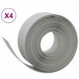 Garden Edgings 4 pcs Grey 10 m 20 cm Polyethylene 3155454