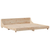 Bed Frame without Mattress 180x200 cm Super King Solid Wood Pine 850719