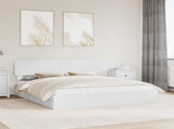 Storage Bed with Headboard White 180 x 200 cm Engineered Wood 3412248