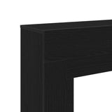 Fireplace Surround Black Oak 100x30x87.5 cm Engineered Wood 865981