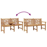 Garden Bench 150 x 60 x 90 cm Solid Teak Wood 42001968