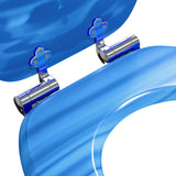 Soft-Close Toilet Seat Blue Drop 44 x 38 cm MDF board 42027186