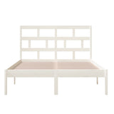3101214 Bed Frame without Mattress White Solid Wood 120x200 cm