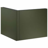 Retaining Wall 2 pcs 50 x 50 x 50 cm Steel Olive Green 8015234