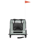 Pet Bike Trailer Grey and Black Oxford Fabric&Iron 93839