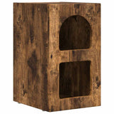 Bedside Table Smoked Oak 29.5 x 33.5 x 50 cm Engineered Wood 891234