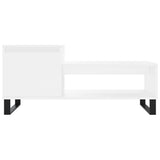 Coffee Table White 100x50x45 cm Engineered Wood 830836