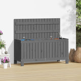 Garden Storage Box Grey 108x42.5x54 cm Solid Wood Pine 823831