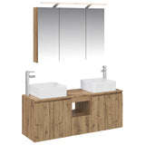 Bathroom Cabinet Set 4 pcs Artisan Oak 100 x 14.5 x 70 cm 3406382