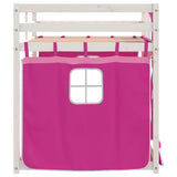 Bunk Bed without Mattress Pink 75x190 cm Small Single Solid Wood Pine 3283915