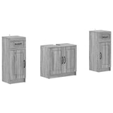 2 Piece Bathroom Cabinet Set UTRECHT Grey Sonoma 3418059
