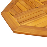 Table Top 60x60x2 cm Octagonal Solid Wood Acacia 4004260