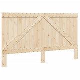 Bed Frame without Mattress Grey 200x200 cm Solid Wood Pine 3281567