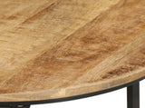 Nesting Tables 3 pcs Solid Rough Wood Mango 353901
