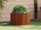 Planter Rusty 60 x 60 x 50 cm Weathering Steel 883765