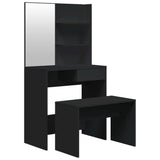 Dressing Table Set Black 74.5x40x141 cm 3114140