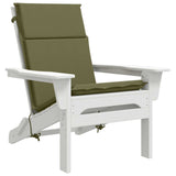 High Back Chair Cushion GEMERT 2 pcs 100% Polyester Olive Green 945687