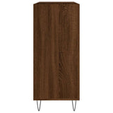 Record Cabinet Brown Oak 84.5x38x89 cm Engineered Wood 831779