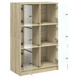 Highboard with Doors Sonoma Oak 68x37x109 cm Engineered Wood 3295852