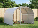 Chicken Coop Silver 200 x 200 x 200 cm Galvanised Steel 42042528