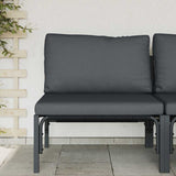Outdoor Furniture with Cushion Anthracite 80 x 80 x 71 cm Steel 42009985