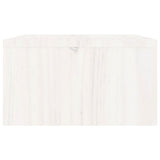 Monitor Stand White 100x27x15 cm Solid Wood Pine 813960