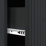 Drawer Cabinet Black 33 x 34.5 x 89.5 cm Engineered Wood 894846