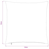 Cushion Cover 6 pcs ALMELO Red Orange 70 x 70 cm Corduroy 915598