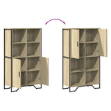 Highboard Sonoma Oak 79.5x35.5x137.5 cm Engineered wood 3295308