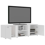 TV Cabinet White 120x34x37 cm Engineered Wood 801161