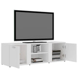 TV Cabinet White 120x34x37 cm Engineered Wood 801161