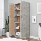 Book Cabinet Concrete Grey 82.5x30.5x185.5 cm Engineered Wood 802736