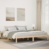 Extra Long Bed Frame without Mattress 180x210 cm Solid Wood Pine 852410