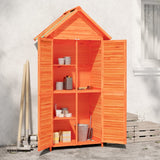 Garden Tool Shed Brown 89x52.5x175 cm Solid Wood Pine 172243