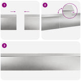 Snail Fences 8 pcs Silver Stainless Steel 874879