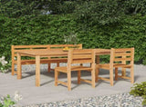 4 Piece Garden Dining Set Solid Wood Teak 3157203